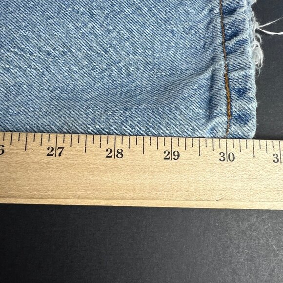 VTG 90s Levi's Silver Tab Jean Junior 28x30* Loose Blue Distressed Denim Tag 7Jr - Picture 12 of 16